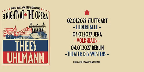 THEES UHLMANN (solo) - A Night at the Opera - Berlin, Theater des Westens
