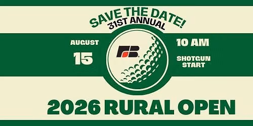 SAVE THE DATE! 2026 RURAL OPEN