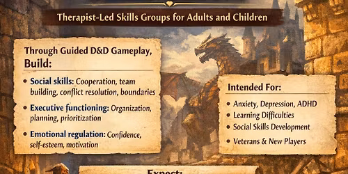 Dungeons and Dragons Mental Health Skill Group for Kids\/Teens