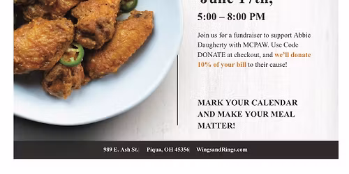 MCPAW-Abbie Daugherty- Dine to Donate