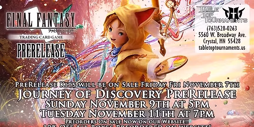  FFTCG PreRelease: Journey of Discovery Opus 27