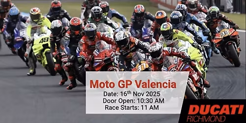 Valencia GP Viewing Party with Ducati Richmond!
