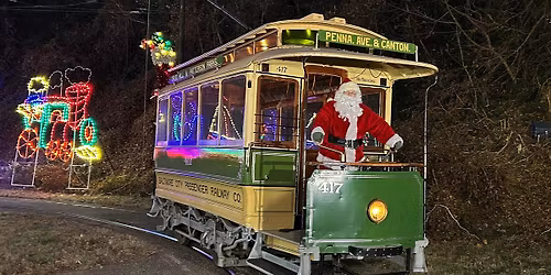 Santa's Streetcar at the Baltimore Streetcar Museum
