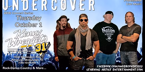 UNDERCOVER at 31 Sports Bar-Grille - 10.01.2026 (7-10PM)