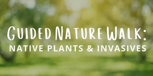 Guided Nature Walk: Native Plants & Invasives