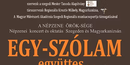 Egy-sz\u00f3lam - n\u00e9pzenei koncert \u00e9s oktat\u00e1s