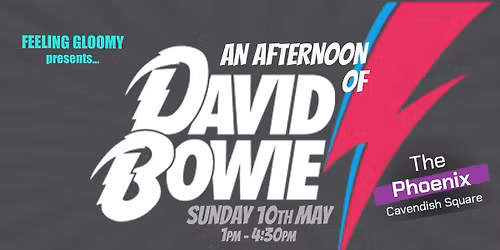 An Afternoon of Bowie - Sunday 10th May, 1pm-4:30pm