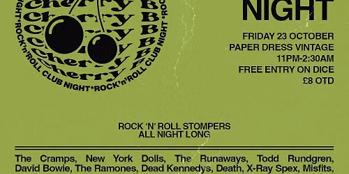 Cherry B! 70s Club Night