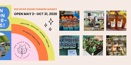 Red River Gorge Farmers Market (Saturdays!)