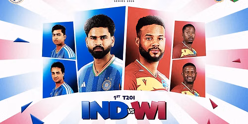 1st T20I: India vs West Indies