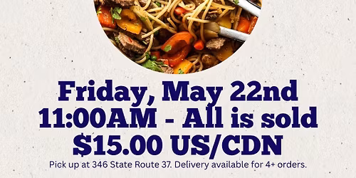 Beef Fried Spaghetti Fundraiser 
