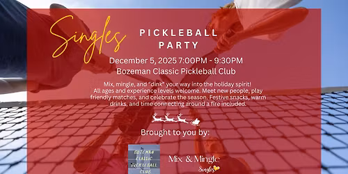 Singles Pickleball Holiday Party