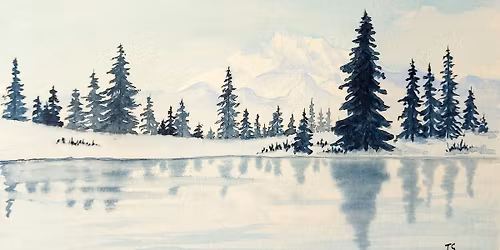 Watercolour Art Class: Winter Monochrome