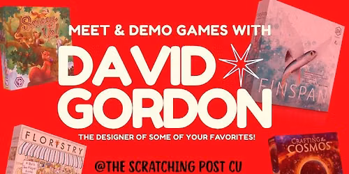 Meet & Demo Board Games with David Gordon!