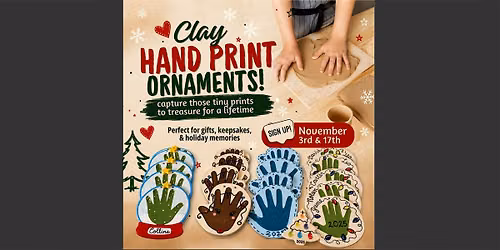 Handprint Ornament Making (Nov 17) - Ohio