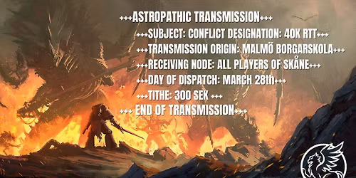 Grip Figurspel: 40k RTT