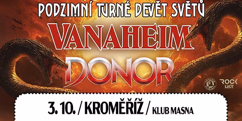 DONOR & VANAHEIM \u2013 Turn\u00e9 DEV\u011aT SV\u011aT\u016e - KROM\u011a\u0158\u00cd\u017d