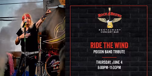 RIDE THE WIND Poison Tribute Band @ Rock & Brews Royal Oak