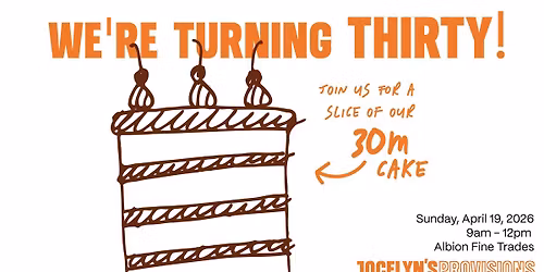 You're Invited: Join us for a slice of our 30m cake! 
