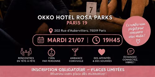Speed dating hommes - 40 ans et femmes +40 ans