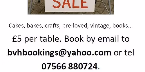 Charity table top sale