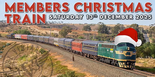 Members Christmas Train - Saturday 13th December 2025