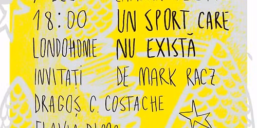Lansare de carte: Un sport care nu exist\u0103