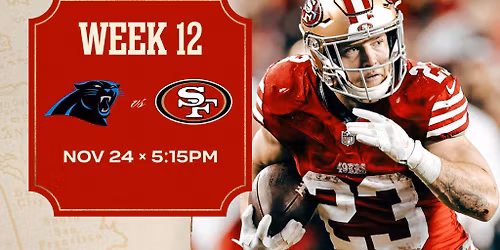 Niners vs Panthers Week 12