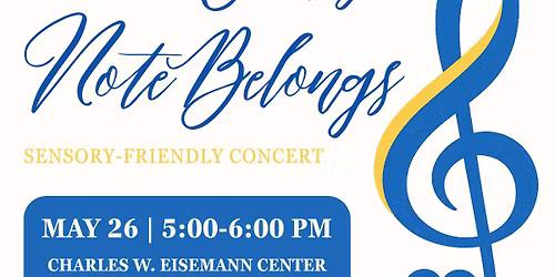 Every Note Belongs Sensory-Friendly Classical Music Concert