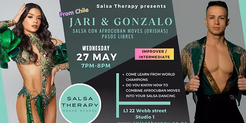Salsa con AfroCuban moves (orishas) Shines workshop