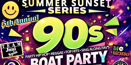 Summer Sunset Throwback Boat Party
