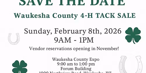 Waukesha County 4-H Tack Sale