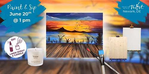 \ud83c\udfa8Mimosa Saturday \u2013 Paint, Sip & Create in Newark, DE: Dawn at the Docks