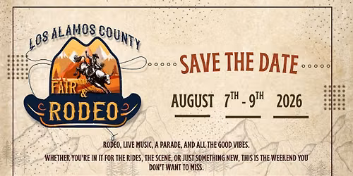 Save the Date: Los Alamos County Fair and Rodeo