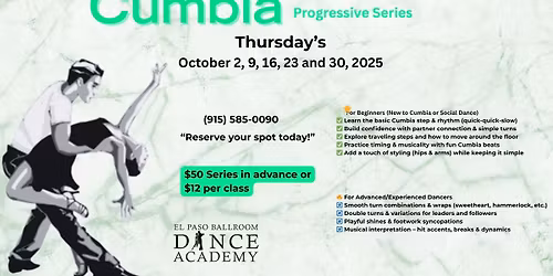 Cumbia Progressive Series - Beginner Level and Advance Level