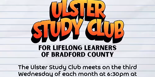Return of the Ulster Study Club!