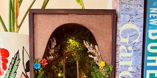 Book Nook with Jade Tree Succulents