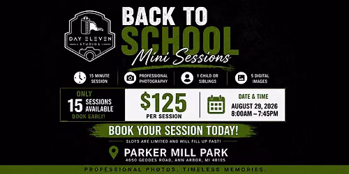 Back to School Mini Sessions w\/ Day Eleven Studios