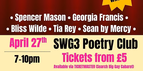 Big Gay Cabaret 2026 (April edition)