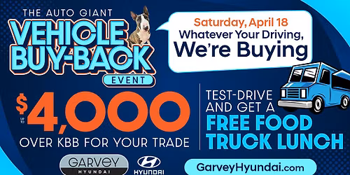 \ud83d\ude97 Auto Giant Buy-Back Event + Free Food Truck