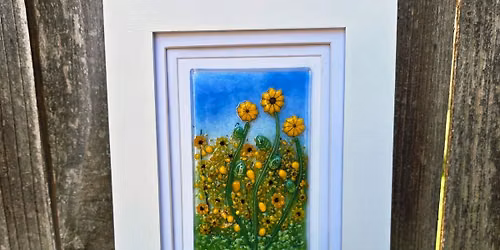 Fused Sunflower Field in Frame Class