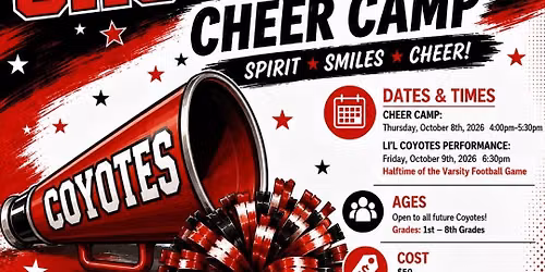 Combs HS Cheer Team Lil Coyotes