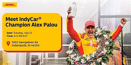 Meet IndyCar Champion Alex Palou at New DHL ServicePoint Opening
