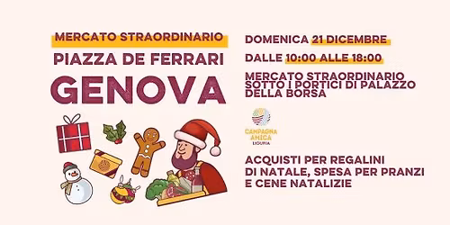 Mercato agricolo di Natale in Piazza De Ferrari