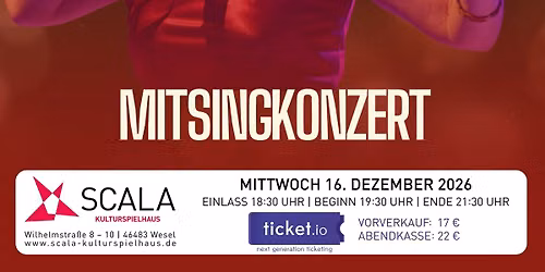 WEIHNACHTSSINGEN mit Anja Lerch - MITSINGKONZERT