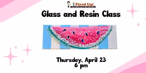 Resin and Crushed Glass Class at Fired Up!