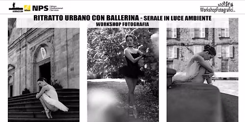 Torino - Ritratto Ambientato urbano con ballerina (serale) in luce ambiente