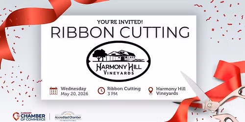 2026 Ribbon Cutting: Harmony Hill Vineyards
