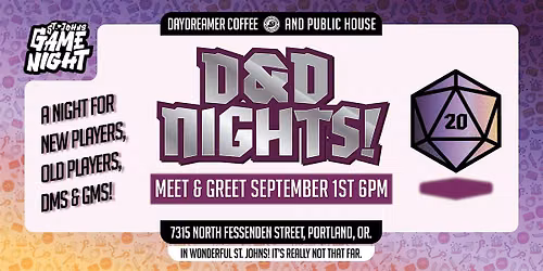 New Campaigns: Dungeons & Dragons Meet and Greet!