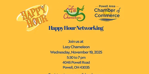 Happy Hour Networking at Lazy Chameleon